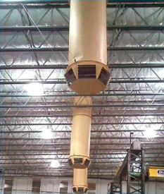 Soluções de ventilação para a indústria de embalagem Veprel, garantindo qualidade do ar e eficiência no processo produtivo.