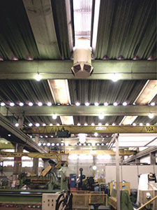 Insuflador industrial pré-moldado Veprel, solução eficiente e personalizada para ventilação em ambientes industriais.