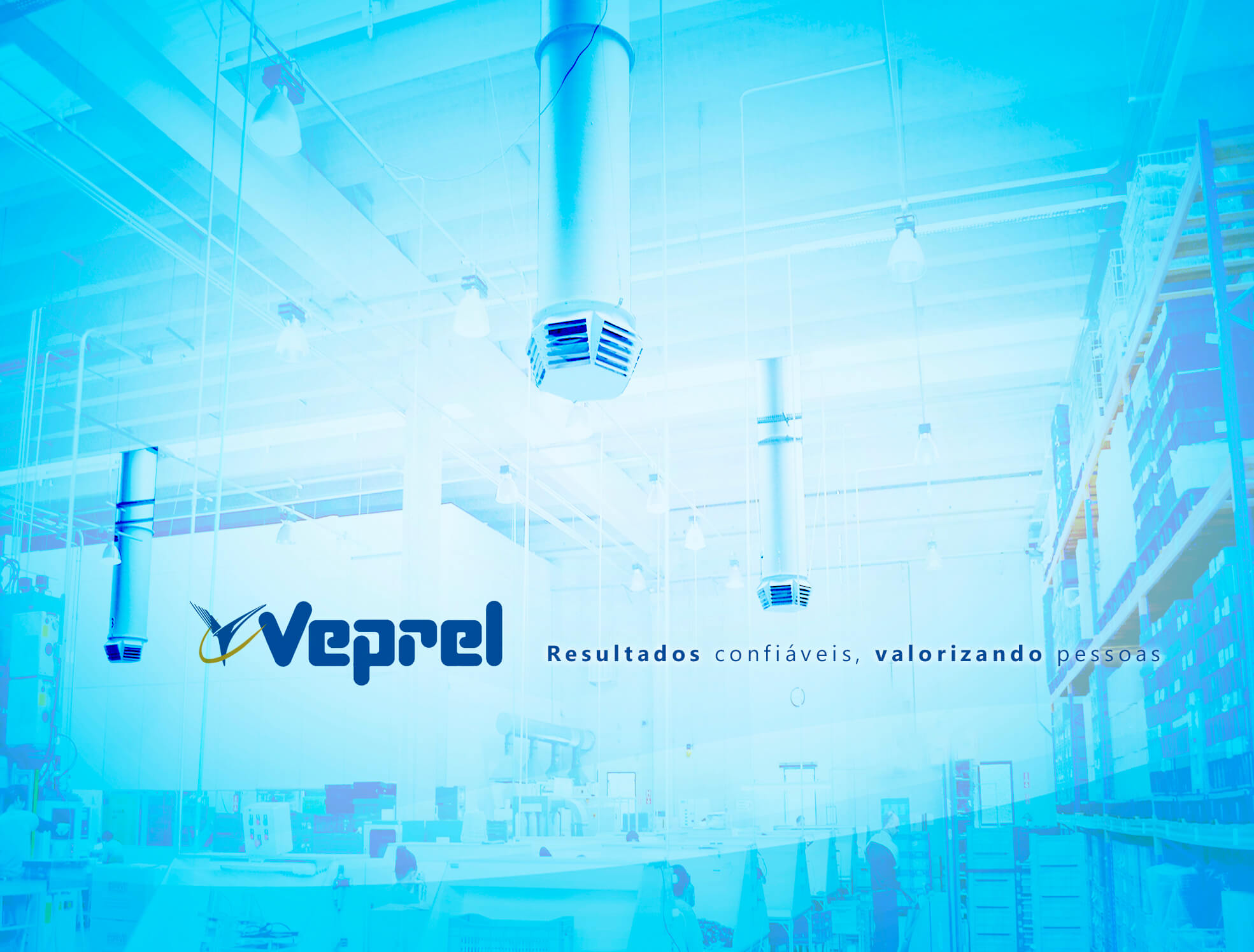 Insufladores em uma empresa Veprel, solução eficiente para melhorar a circulação de ar e conforto térmico em ambientes industriais.