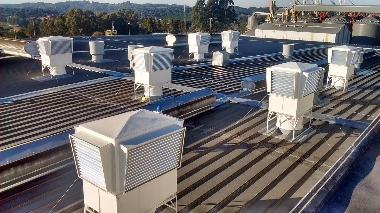 Sistema de ventilação com ar resfriado Veprel para climatização industrial eficiente