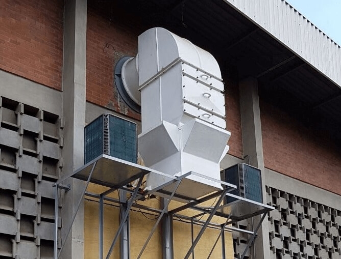 Ventilação com resfriamento por água gelada Veprel, solução eficiente para controle de temperatura em ambientes industriais e comerciais.