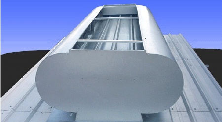 Lanternim Veprel para ventilação natural e controle de iluminação em ambientes industriais