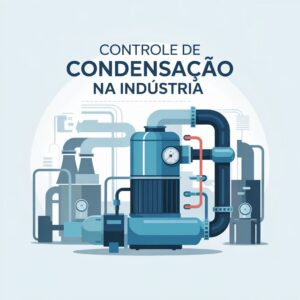 Imagem ilustrando o controle de condensação na indústria, com soluções de ventilação e exaustores personalizados da Veprel.